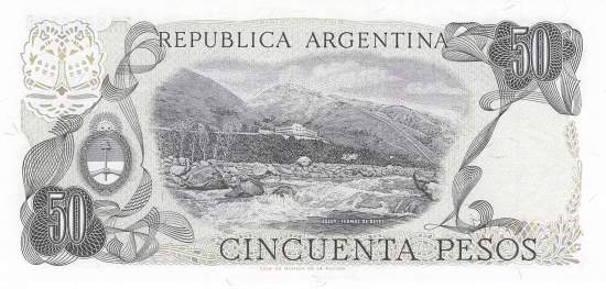 Argentinien p301b-2 B 50 Pesos 1977